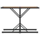 3-dijelni bistro set s jastucima crni od poliratana 365068