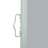 Uvlačiva bočna tenda za terasu 140 x 500 cm siva 48398