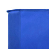 Vjetrobran s 9 panela od tkanine 1200 x 160 cm azurno plavi 47203