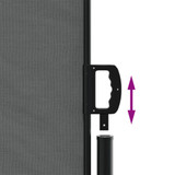 Bočna tenda na uvlačenje 200 x 500 cm antracit 4004473