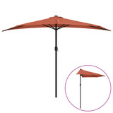 Balkonski suncobran terakota 300 x 155 x 223 cm polukružni 312503