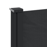 Bočna tenda na uvlačenje crna 200 x 600 cm 4004549
