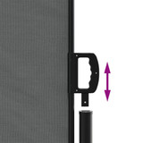 Bočna tenda na uvlačenje antracit 200 x 600 cm 4004853