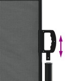 Bočna tenda na uvlačenje antracit 100 x 300 cm 4004278