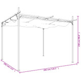 Pergola s pomičnim krovom antracit 295 x 292 x 230 cm 360116