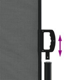 Bočna tenda na uvlačenje antracit 220 x 600 cm 4004578