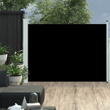 Uvlačiva bočna tenda za terasu 120 x 500 cm crna 48388