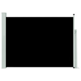 Uvlačiva bočna tenda za terasu 120 x 500 cm crna 48388