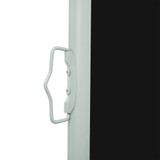 Uvlačiva bočna tenda za terasu 120 x 500 cm crna 48388