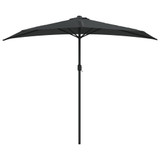 Balkonski suncobran s aluminijskom šipkom 270 x 144 cm antracit 44589