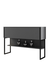 Komoda Luxe - crna, antracit Komoda Luxe - crna, antracit