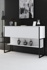 Komoda Luksuzno - crno, bijelo