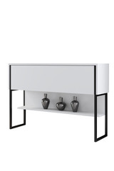 Komoda Luksuzno - crno, bijelo