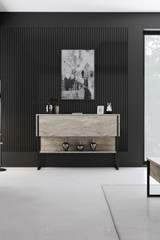 Komoda Luxe - traverten, crna Komoda Luxe - traverten, crna