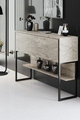 Komoda Luxe - traverten, crna Komoda Luxe - traverten, crna