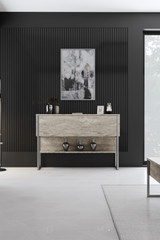 Komoda Luxe - traverten, srebro Komoda Luxe - traverten, srebro