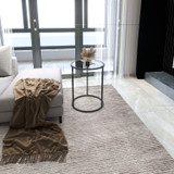 Pomoćni stol Alya Tekli - crno, staklo