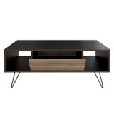 Stolić za kavu Mistico - crna, orah