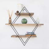 Ukrasna drvena zidna polica Wr007