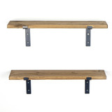 Ukrasna drvena zidna polica Lam004