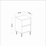 Noćni ormarić Imaj - antracit