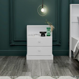 Noćni ormarić Život - Bijeli