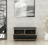 Ormarić za cipele Drago - Orah, Crni