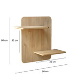 Zidna polica Matilda - Hrast