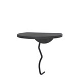 Zidna polica Lav - crna, antracit