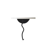 Zidna polica Lav - crno, bijelo