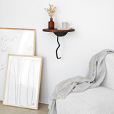 Zidna polica Lav - Kesten, Crni