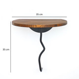 Zidna polica Lav - Kesten, Crni