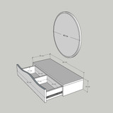 Komoda Princeza - hrast Komoda Princeza - hrast