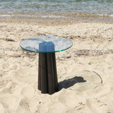 Stolić za kavu Thales - crna, prozirna