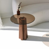 Stolić za kavu Tales - bronca, orah