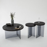 Set stolića za kavu Serenity 2 - antracit, tamno siva