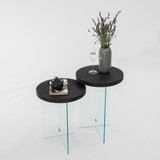 Set stolića za kavu Serenity 2 - Antracit, Transparent