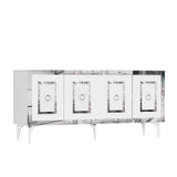 Konzola Karya - bijela, srebrna