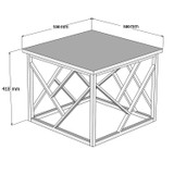 Stolić za kavu Woda - orah, crna