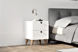 Noćni ormarić Kada - Bijela