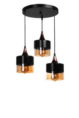 Luster Sahra 3 Lü Tepsili Sarkıt Siyah