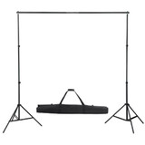 Pozadinski sustav s potporom 300 x 300 cm crni