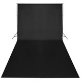Studijski set crna pozadina sustav za podršku 600 x 300 cm i svjetla