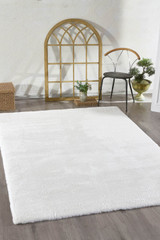 Tepih (120 x 180) Umjetno krzno - Optic White