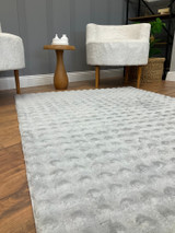 Tepih (120 x 180) Puffy Bubble Duz - siva