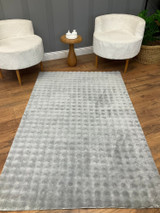 Tepih (120 x 180) Puffy Bubble Duz - siva
