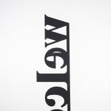 Ukrasni metalni zidni dodatak Dobrodošli - APT490MS