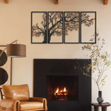 Ukrasni metalni zidni dodatak Autumn Vibes Set od 4 - APT740 S