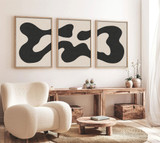 Ukrasna uokvirena MDF slika (3 komada) Huhu199 - 50 x 70