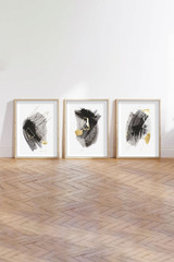 Ukrasna uokvirena MDF slika (3 komada) Huhu208 - 50 x 70